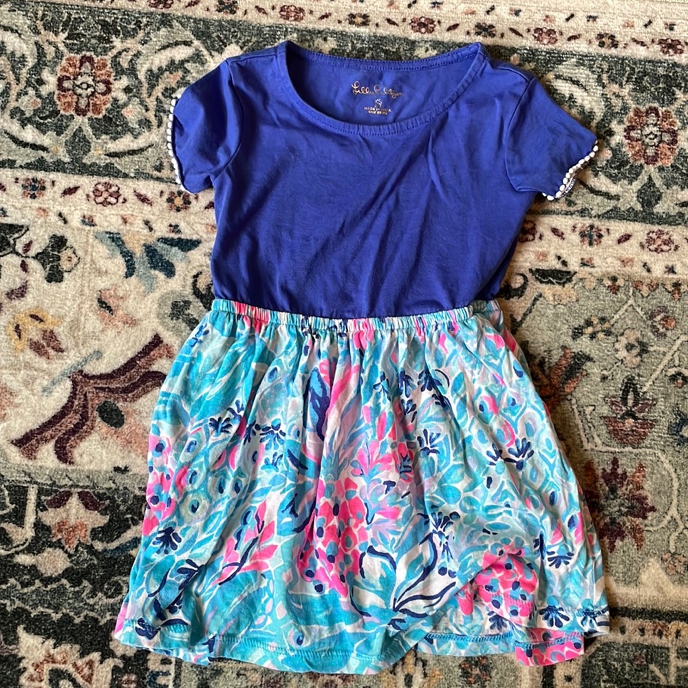 Lilly Pulitzer Kids Dress in Blue and Pink